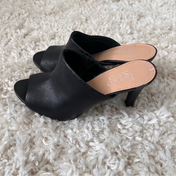 Franco Sarto Black High Heels Mules - Size 8.5 - Picture 4 of 12